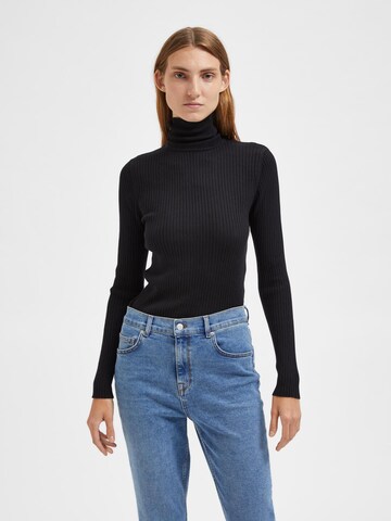 SELECTED FEMME Sweater 'LYDIA' in Black: front