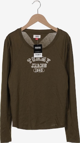 Tommy Jeans Langarmshirt M in Grün: predná strana