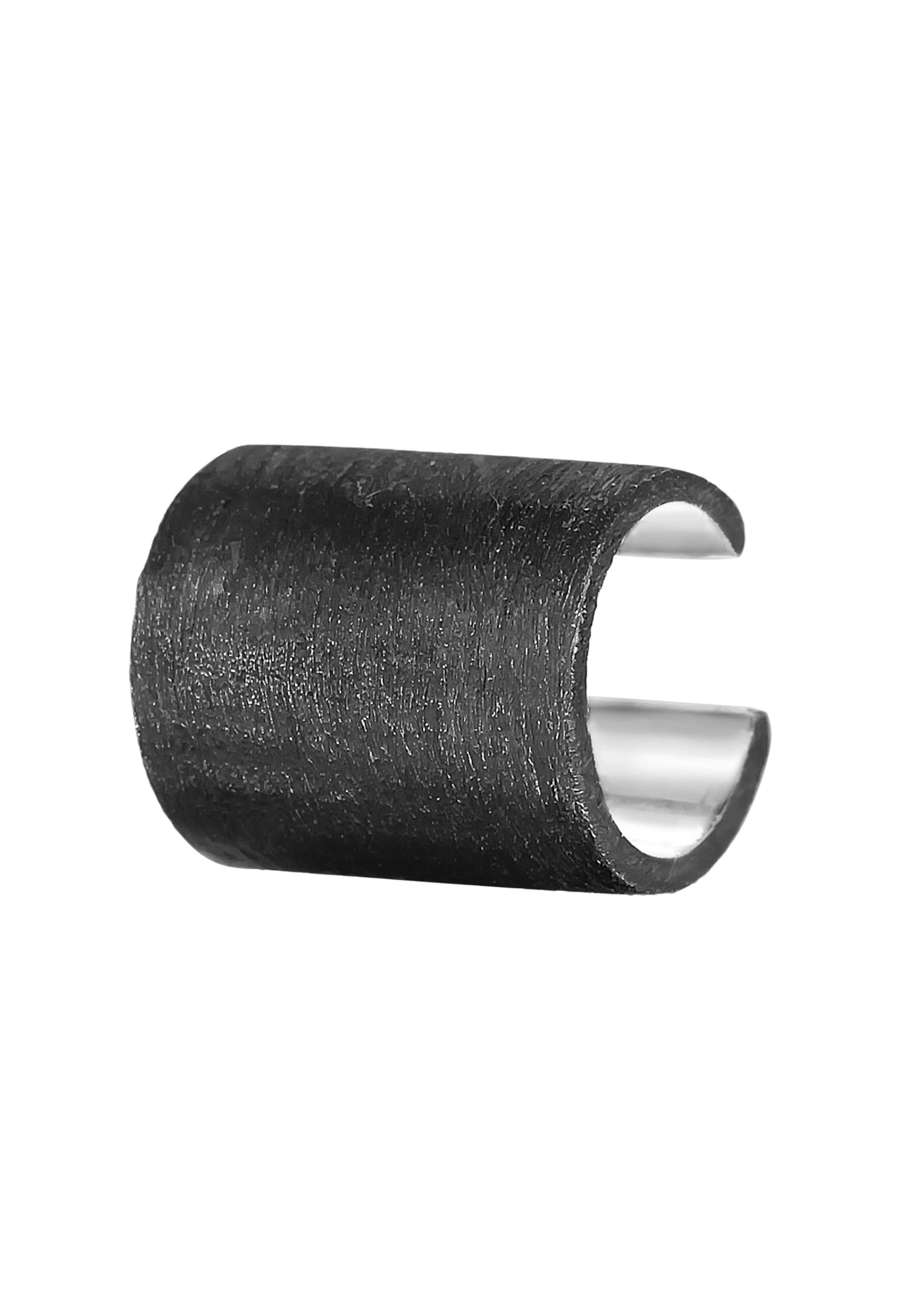 KUZZOI Ohrringe in Schwarz: Vorderseite