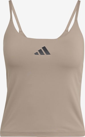 ADIDAS PERFORMANCE Sporditopp 'OPTIME', värv beež: eest vaates