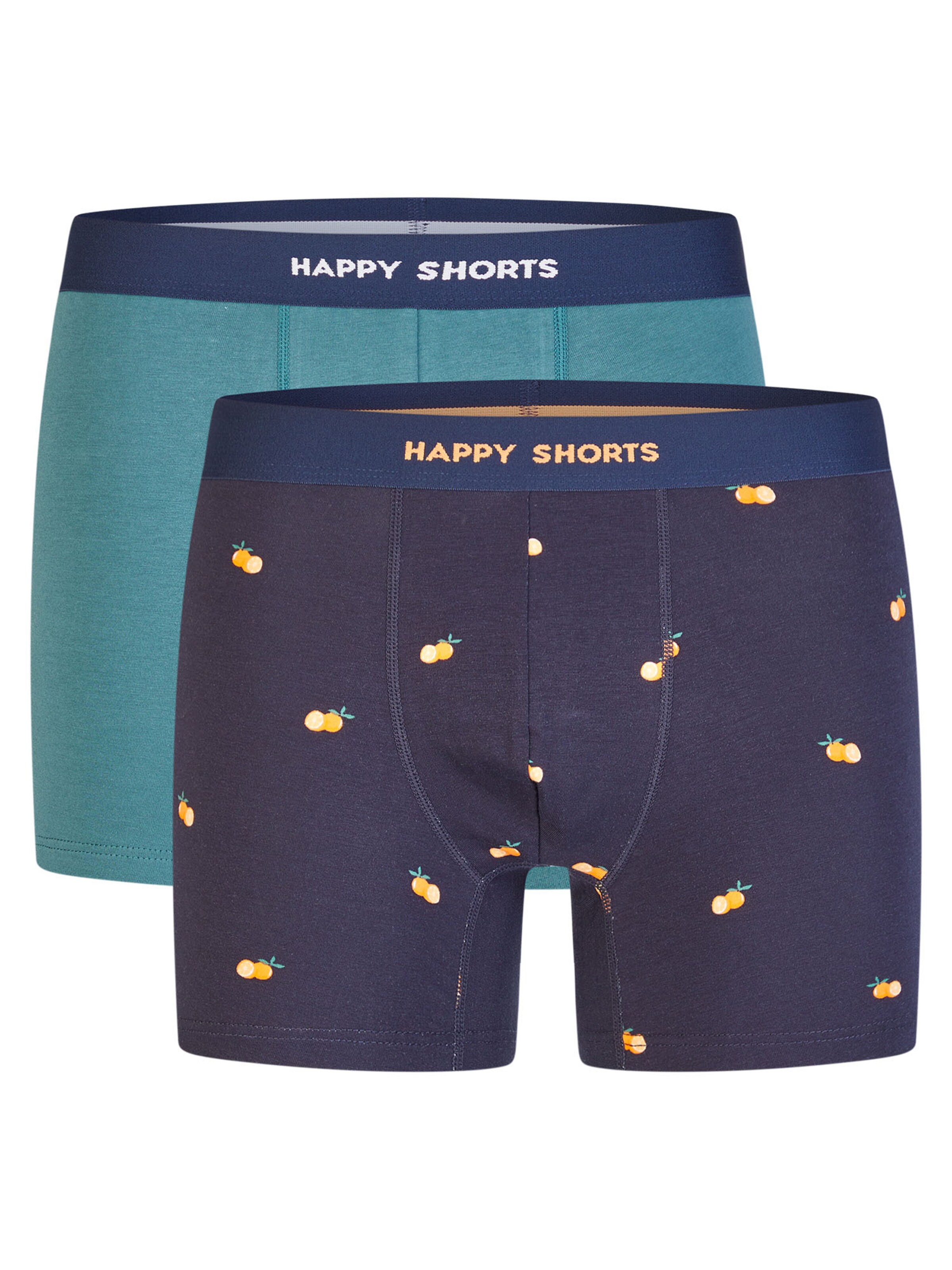 Happy Shorts Boxershorts ' Jersey ' in Blauw: voorkant