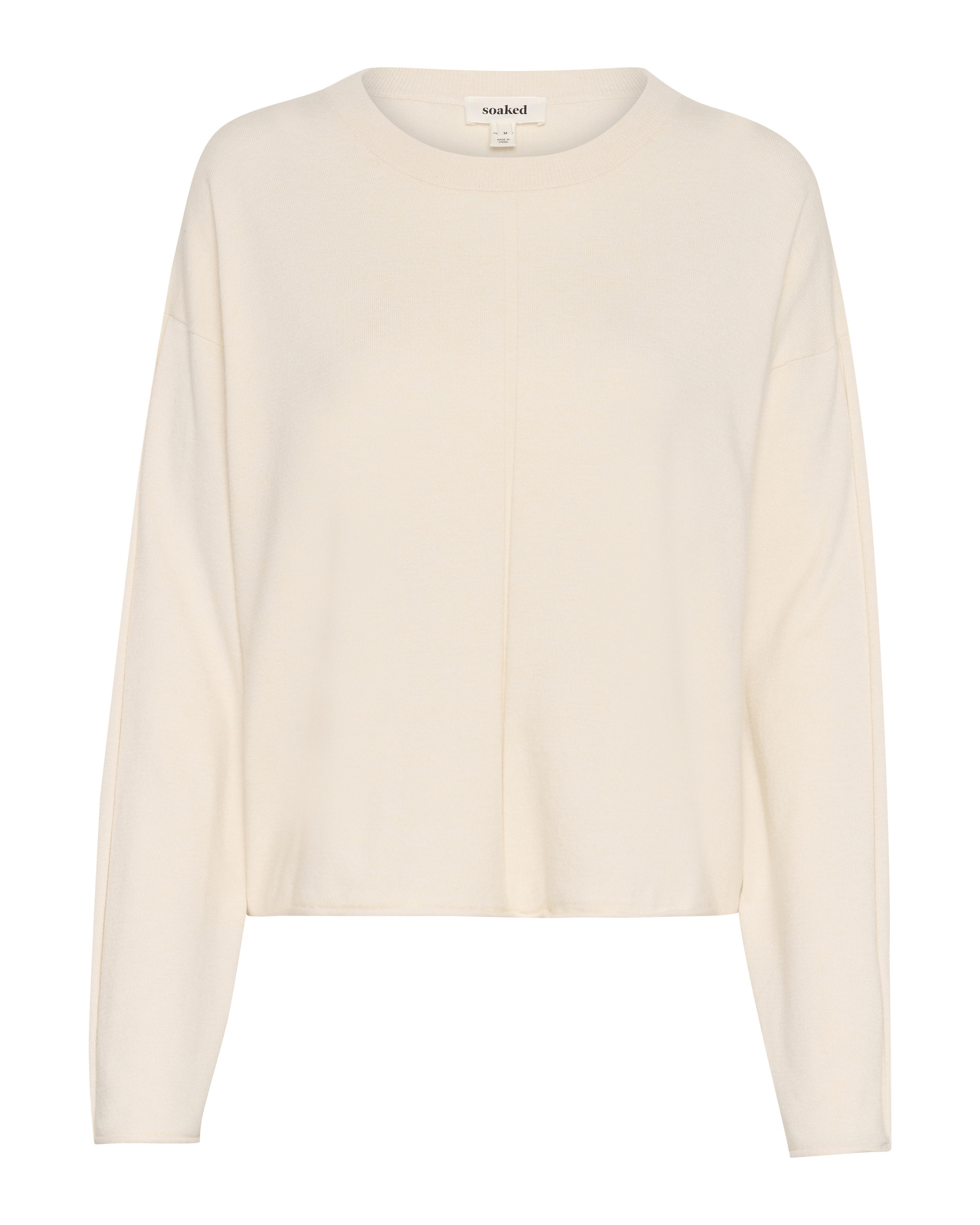 SOAKED IN LUXURY Pullover 'Spina' i beige: forside
