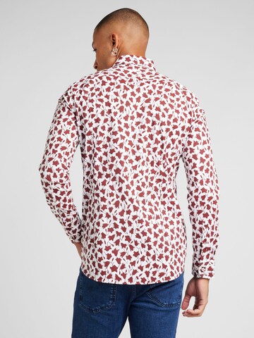 BOSS Regular fit Button Up Shirt 'HANK' in Red