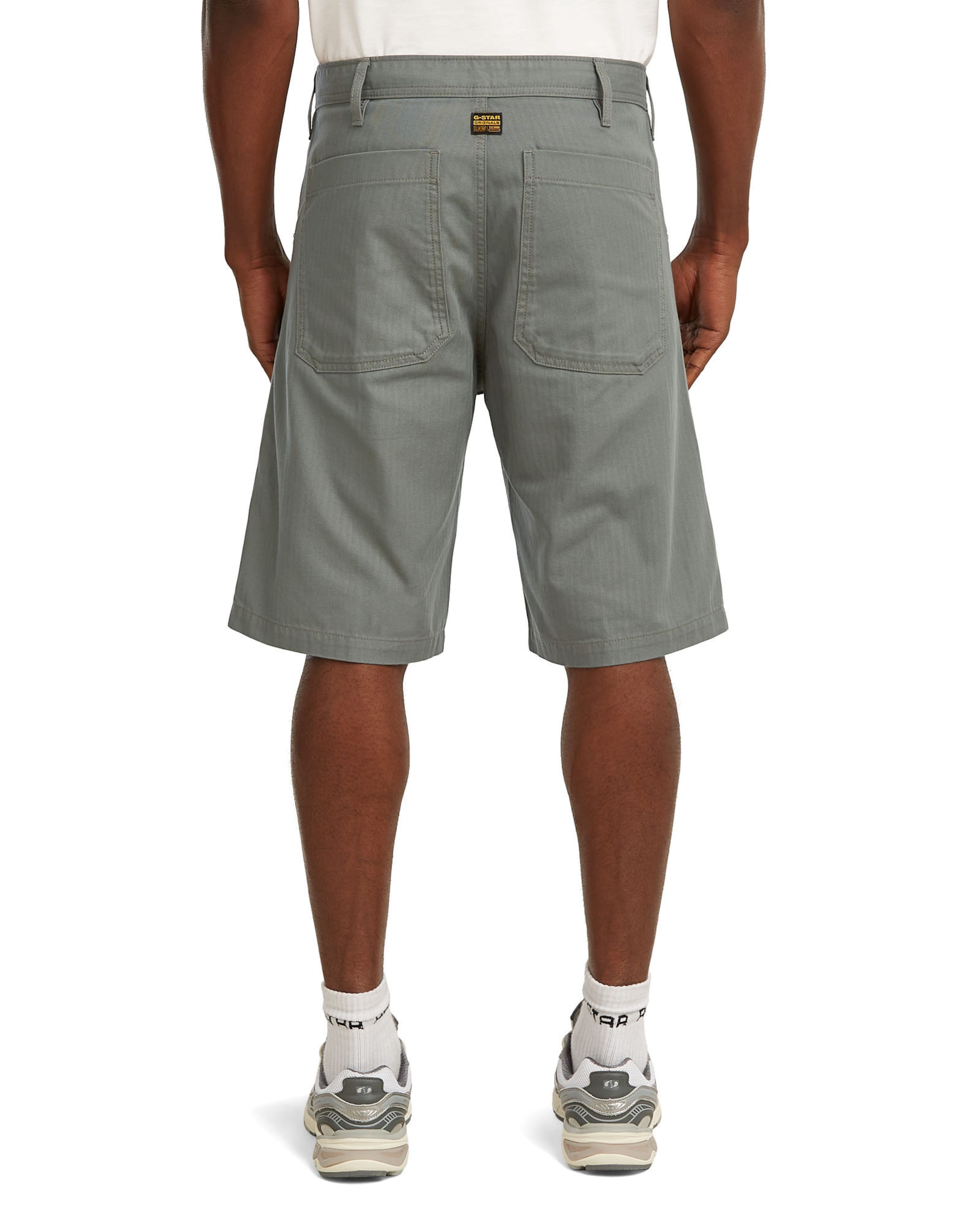 G-STAR Loosefit Broek '5-Pocket Relaxed Bermuda Short' in Groen