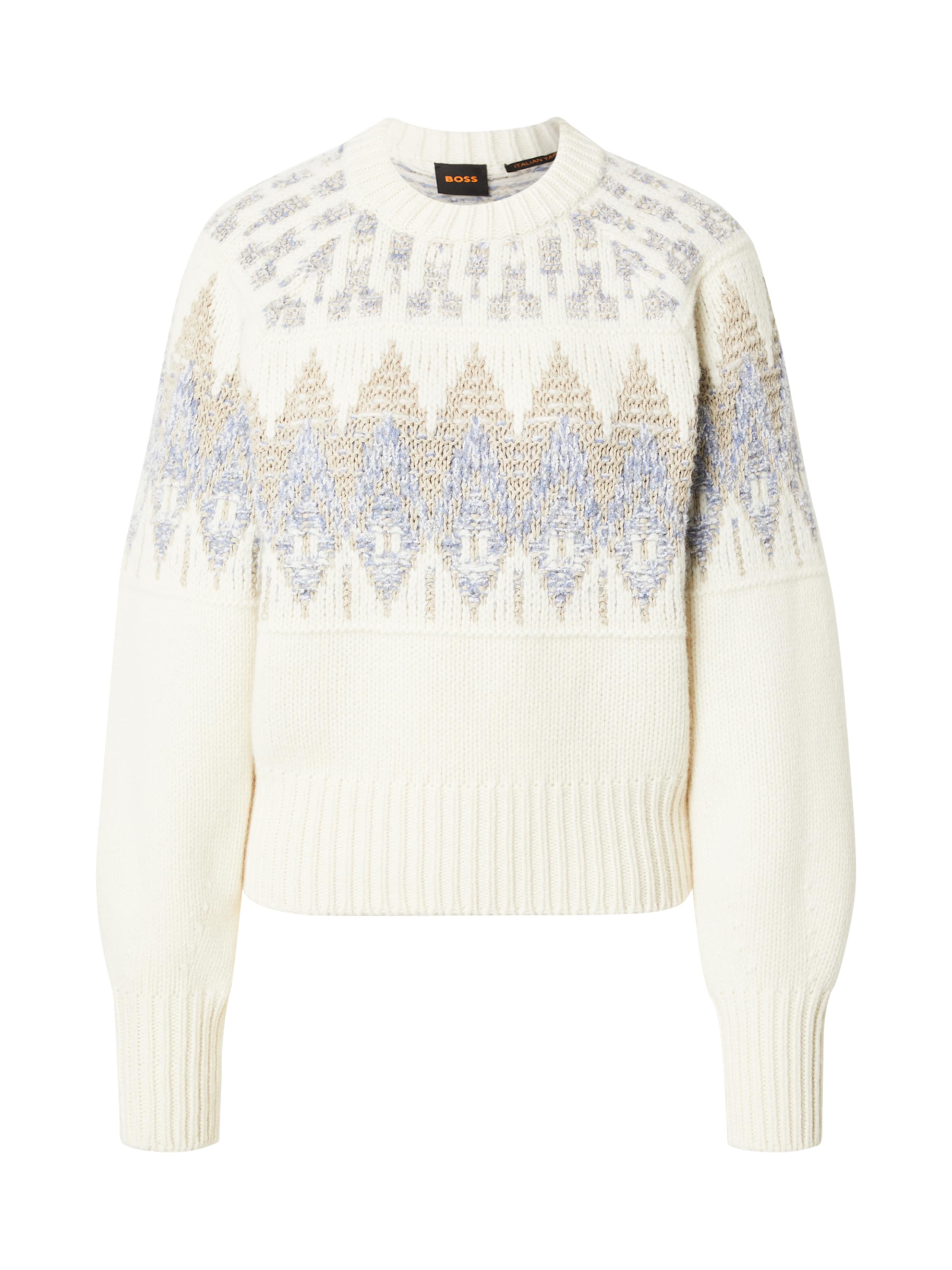 BOSS Pullover 'Farombo' i beige: forside