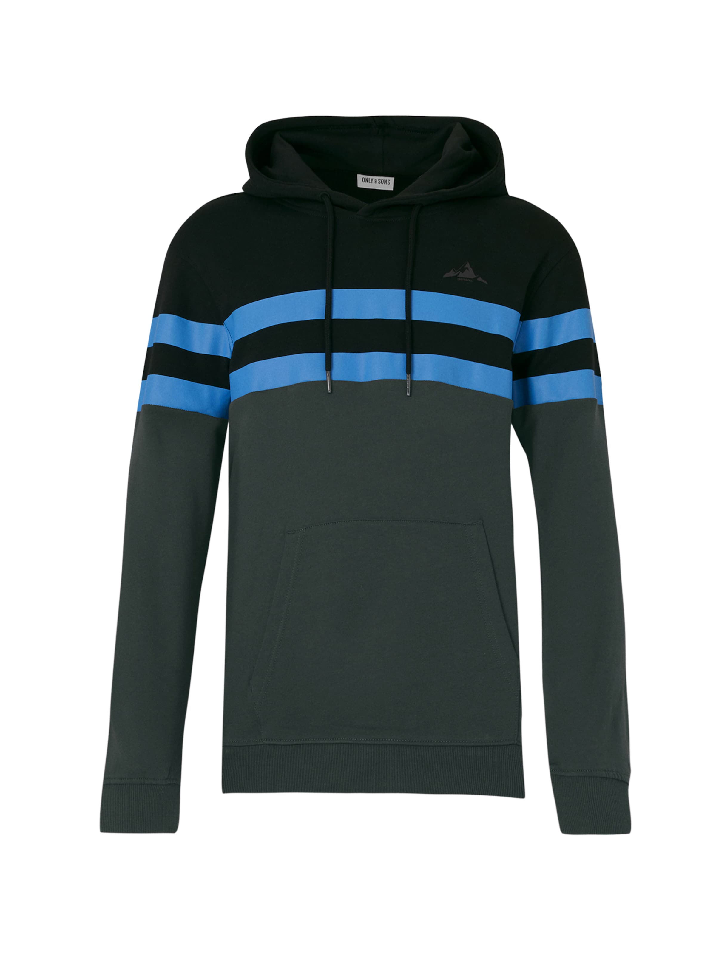 Felpa 'ONSTHOR' di Only & Sons in nero: frontale