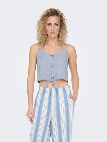 ONLY - Blusa 'BETH' en azul: frente