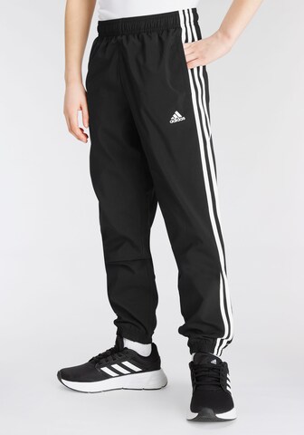 ADIDAS SPORTSWEAR Tapered Workout Pants 'Essentials' in Black: front