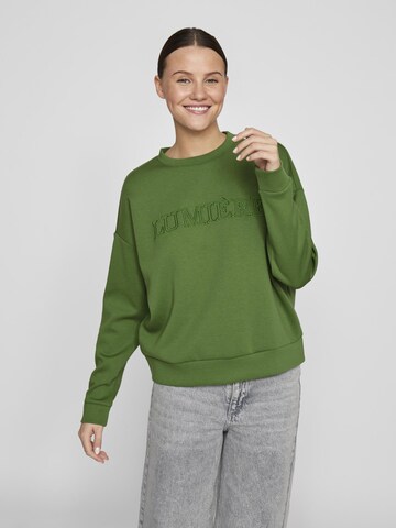 Sweat-shirt VILA en vert : devant