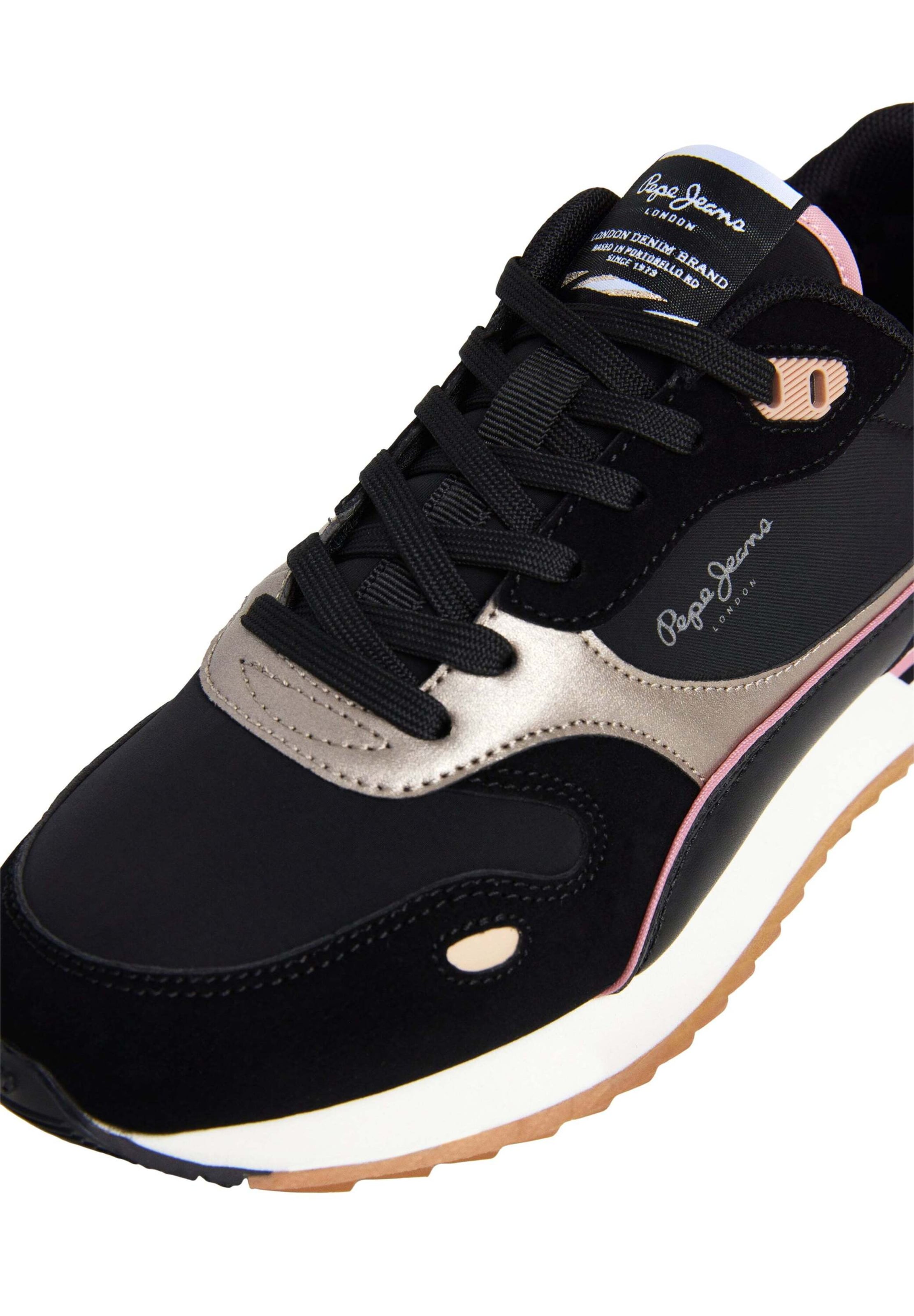 Baskets basses 'Bexley Essence' Pepe Jeans en noir