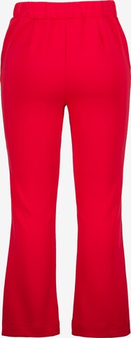 Ulla Popken Bootcut Hose in Rot