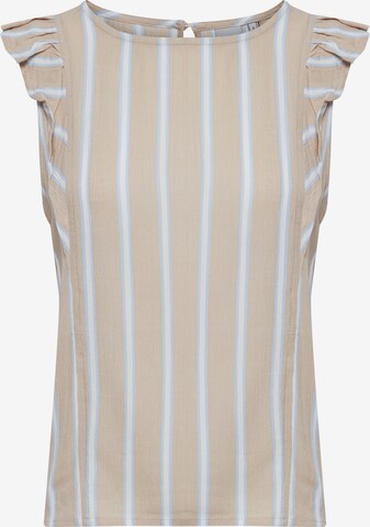 Camicia da donna 'MARRAKECH' di ICHI in beige: frontale