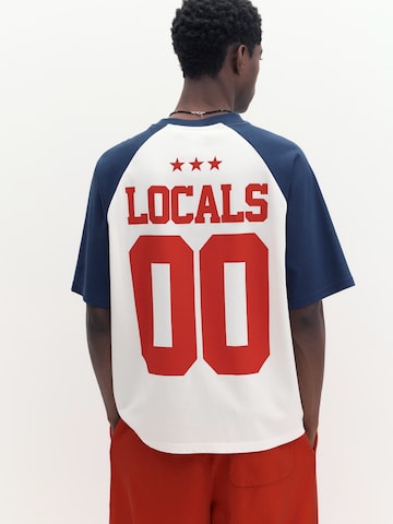 Pull&Bear Póló - kék: elől