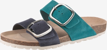 Aniston Mules in Blue: front