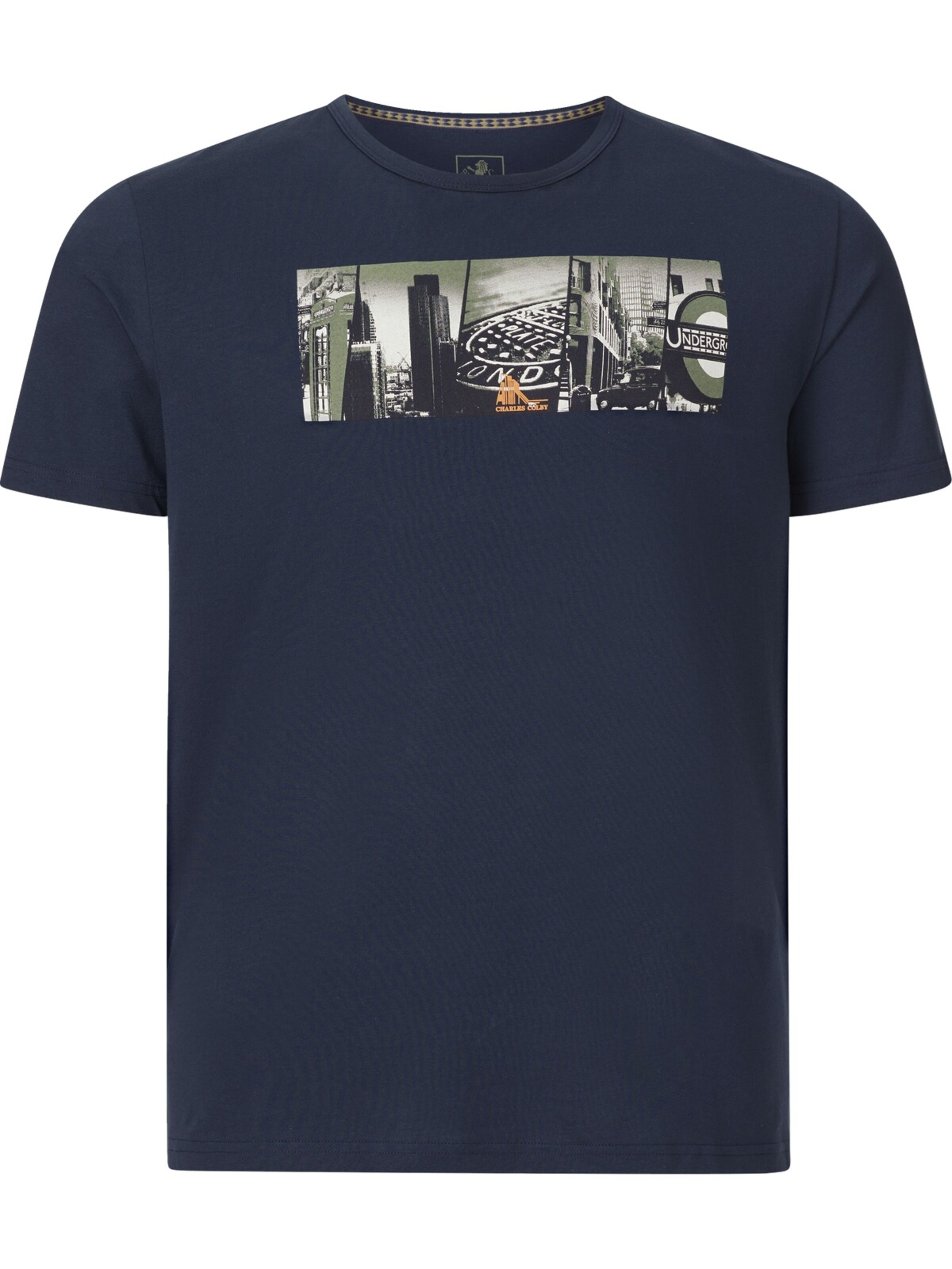 Charles Colby Shirt 'Earl Baseley' in Blue: front