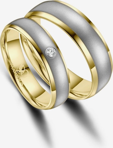 MARRYA Ring 'MARRYA ES-14 Ehering aus Edelstahl - Silberfarben & Goldfarben' i silver: framsida