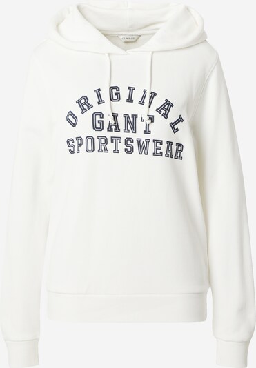 GANT Sportisks džemperis, krāsa - tumši pelēks / balts, Preces skats