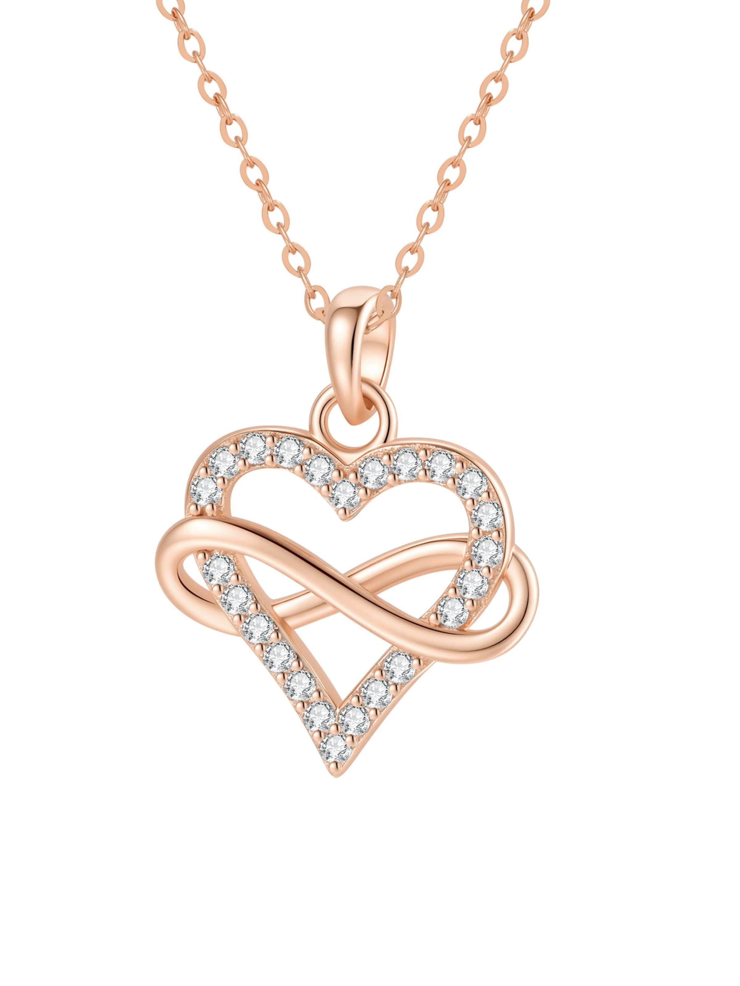 Hey Happiness Ketting 'Dainty Endless Love' in Goud