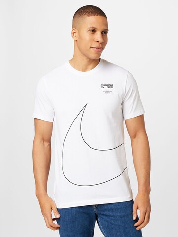 balts Nike Sportswear T-Krekls: no priekšpuses