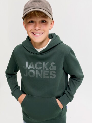 zaļš Jack & Jones Junior Standarta piegriezums Sportisks džemperis