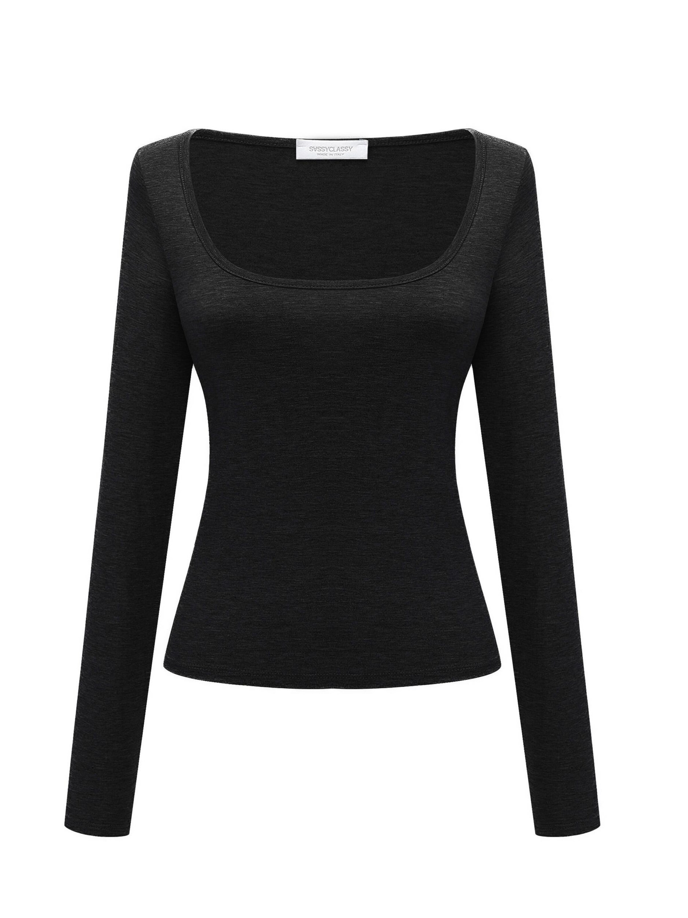 SASSYCLASSY Shirt in Black: front