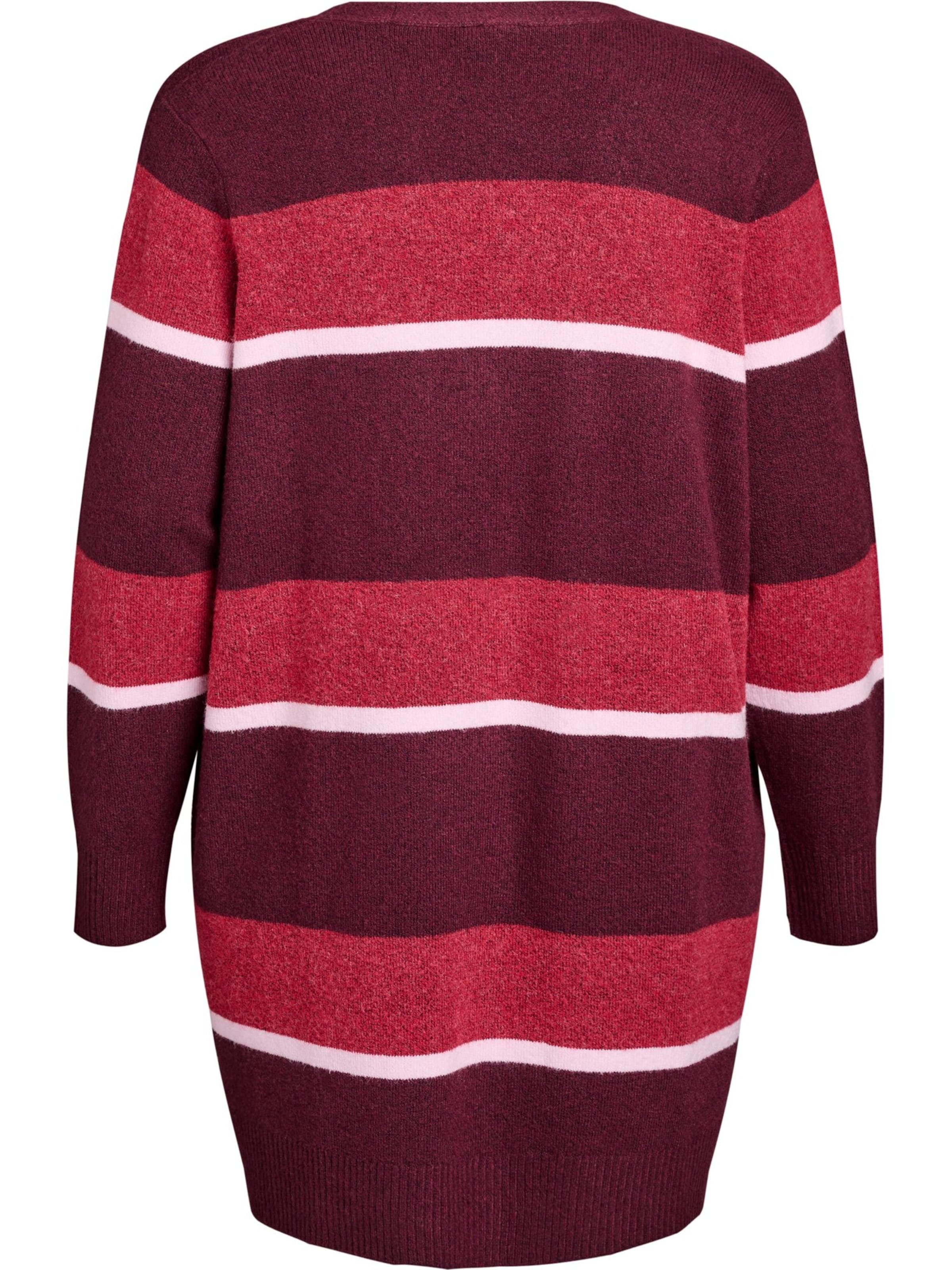 Zizzi Strickjacke 'Sunny' in Rot