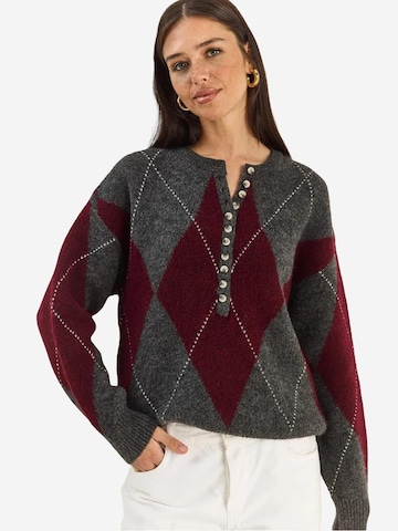 Bianco Lucci Pullover 'Pullover' in Grau: Vorderseite