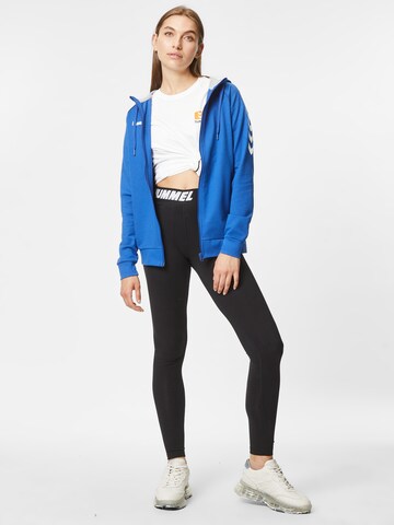 Hummel Sportssweatjakke i blå