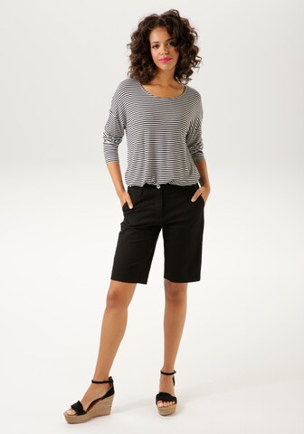 Aniston CASUAL Regular Bermudas 'Corley' in Schwarz