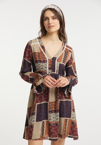 usha FESTIVAL Shirt dress in Mixed colours: front