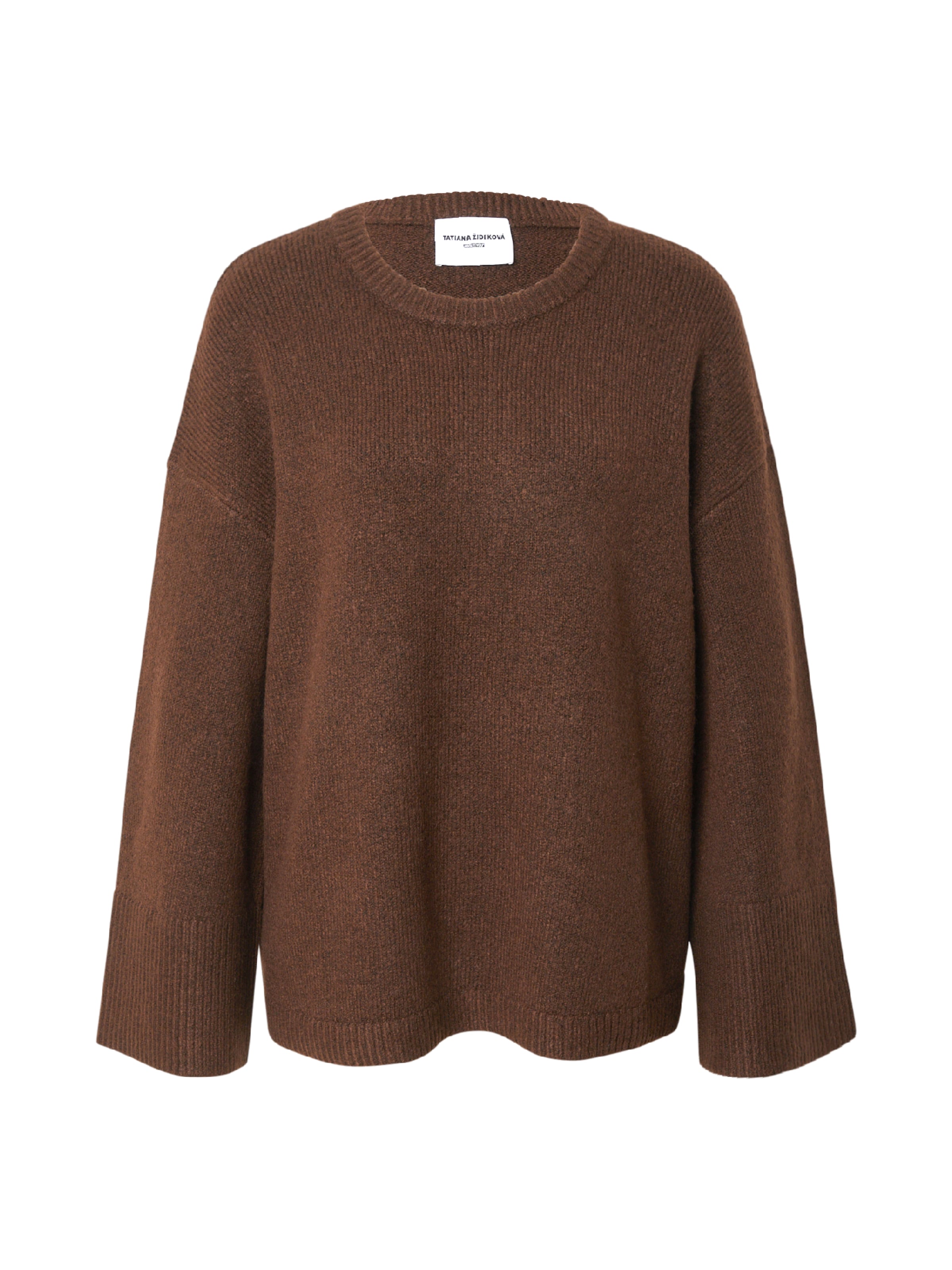Tatiana Zidekova Sveter - Hnedá: predná strana