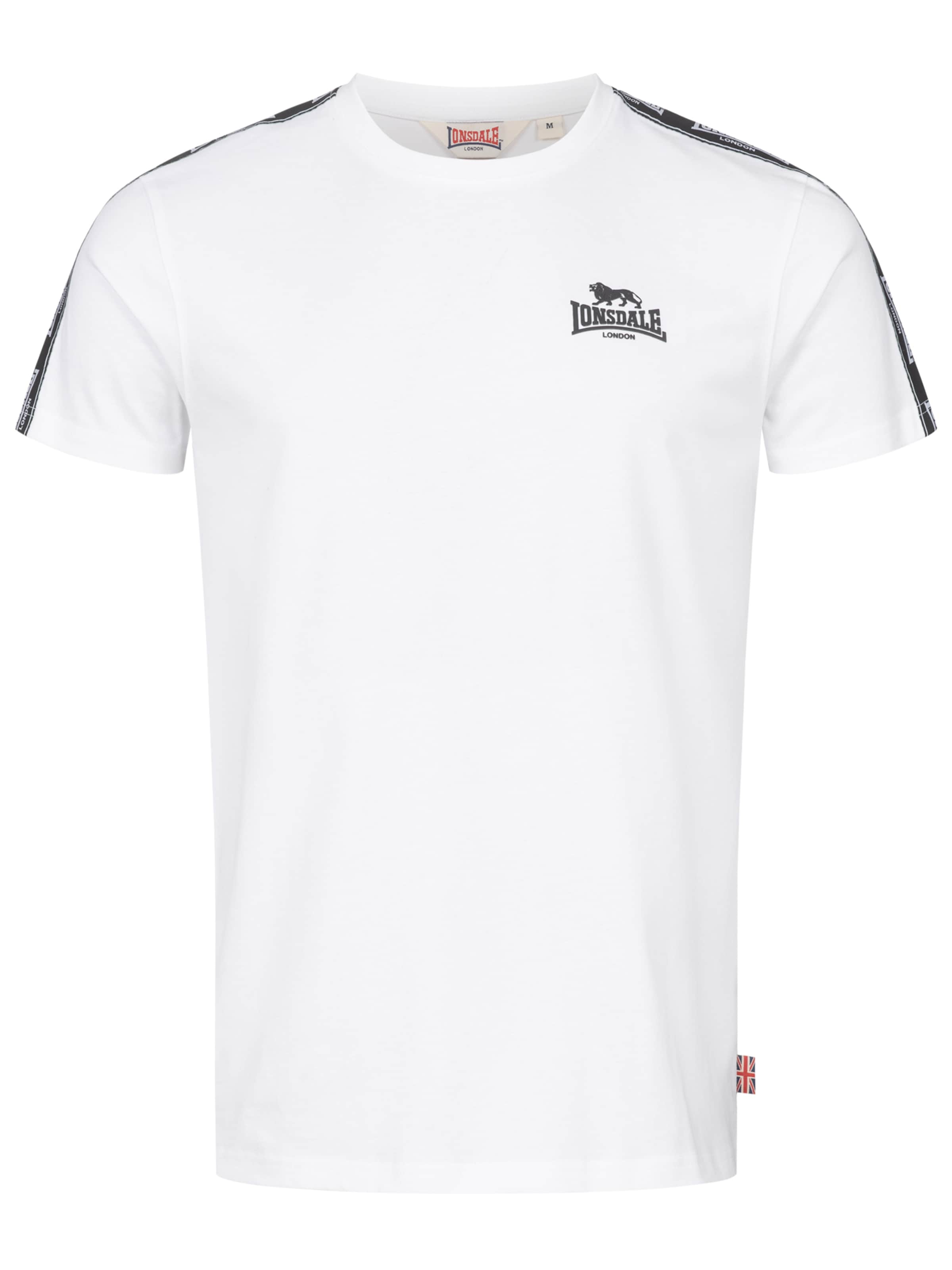 LONSDALE T-shirt 'Brindister' i vit: framsida
