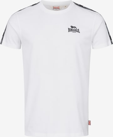 LONSDALE Majica 'Brindister' | bela barva: sprednja stran