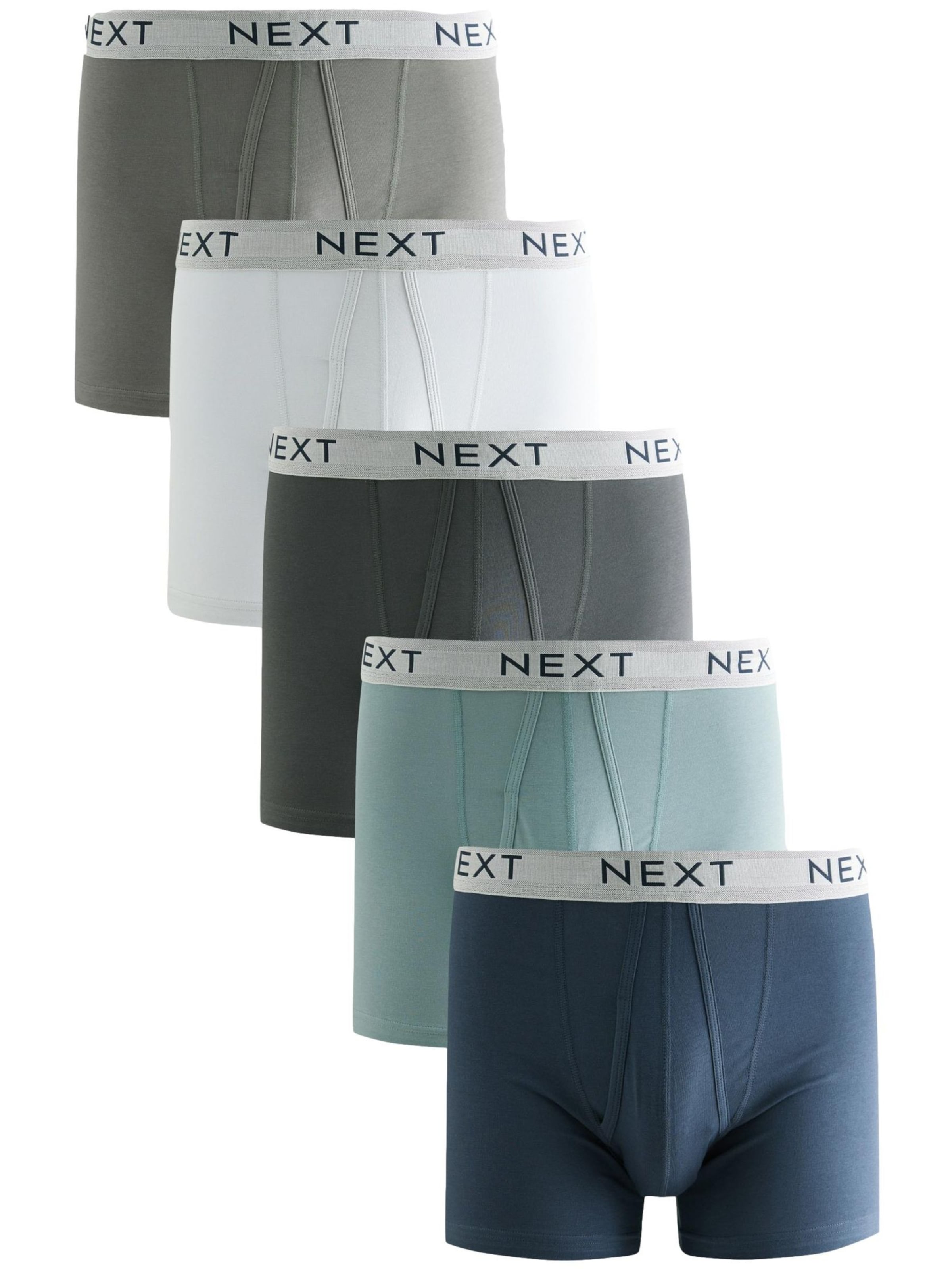 Next Boxer shorts in Marine blue / Light blue / Grey / Anthracite / White, Item view