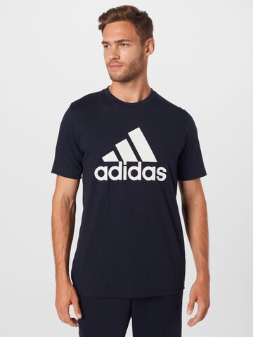 Tricou funcțional 'Aeroready Designed 2 Move Feelready Logo' de la ADIDAS SPORTSWEAR pe albastru: față