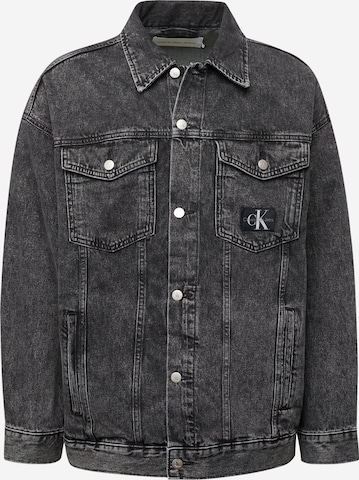 Calvin Klein Jeans Prechodná bunda - Sivá: predná strana