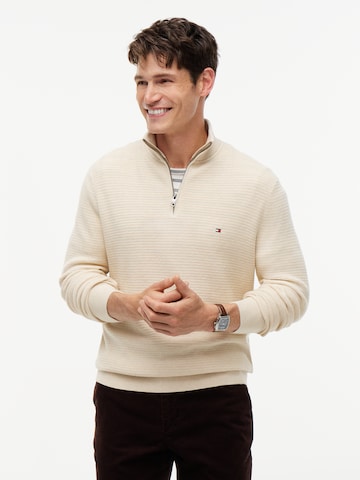 TOMMY HILFIGER Pullover in Beige: Vorderseite