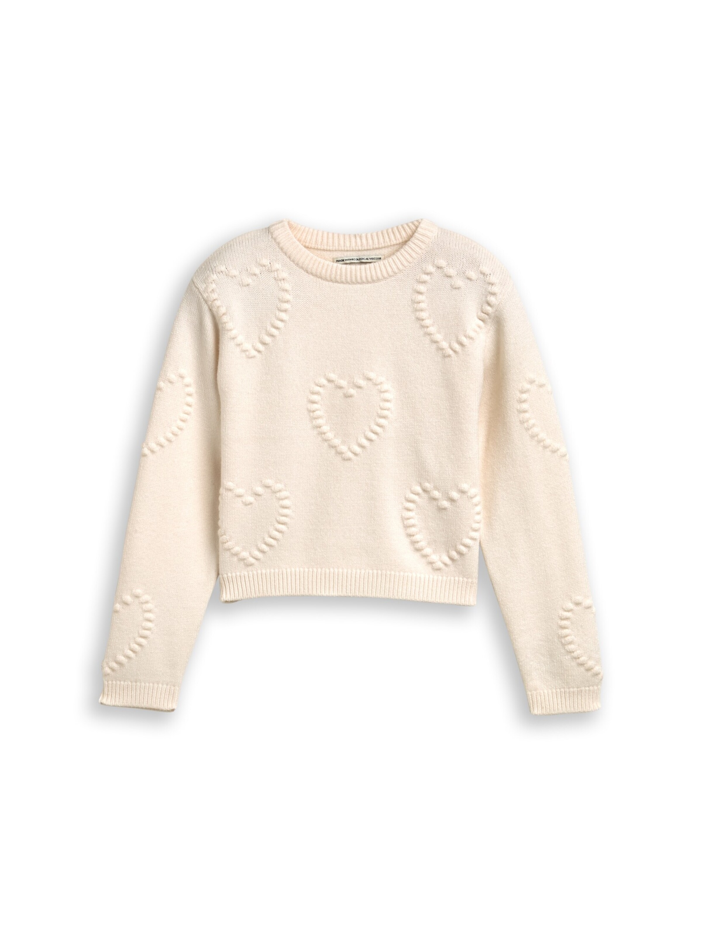 TOM TAILOR Sweater in White: front