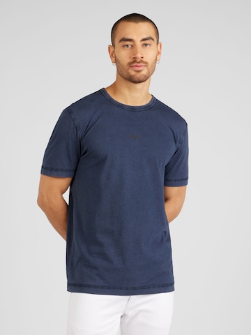 T-Shirt 'Tokks' BOSS Orange en bleu : devant