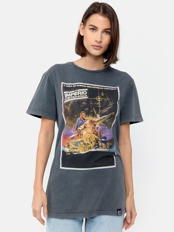 Recovered Shirt 'Star Wars International Poster' in Grijs