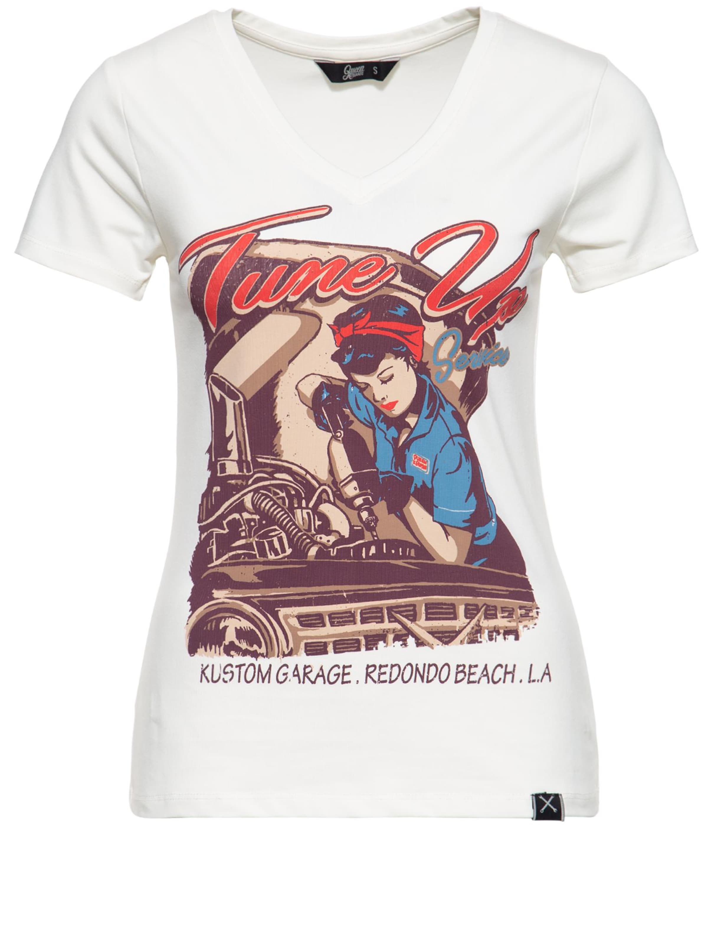 Queen Kerosin Shirt in White: front