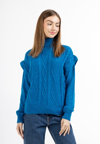 MYMO - Pullover 'Blonda' em azul: frente