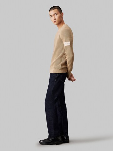 Calvin Klein Jeans Pullover in Beige