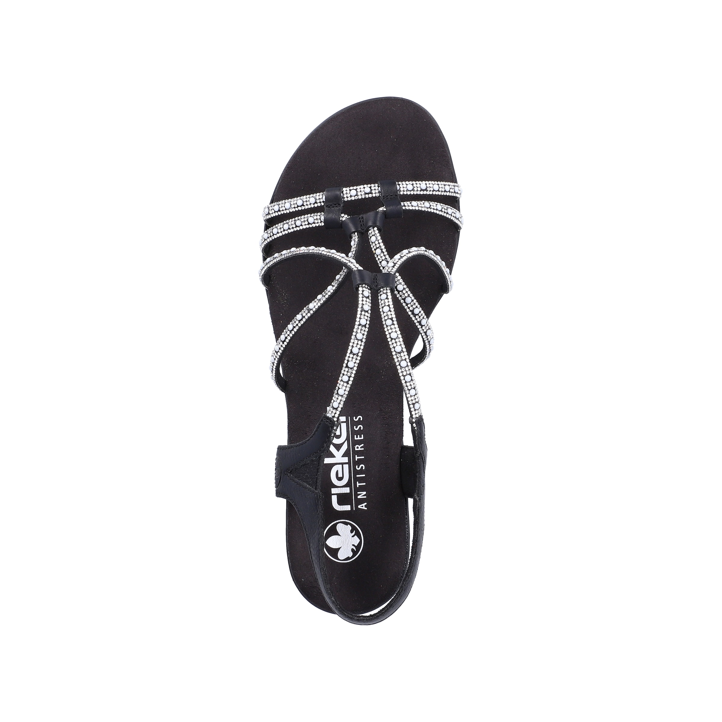 Rieker Strap Sandals '64970 ' in Black