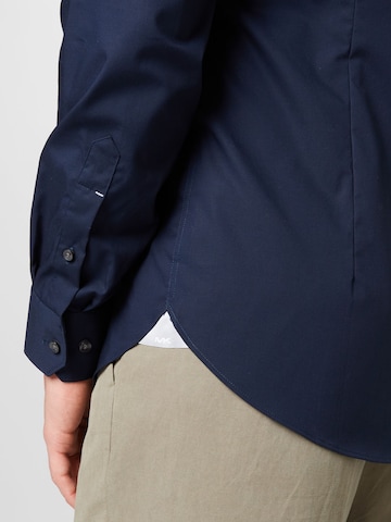 Michael Kors Regular fit Бизнес риза в синьо