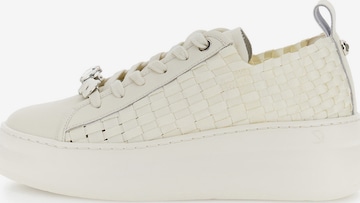 Sneaker bassa di CAFè NOIR in bianco: frontale