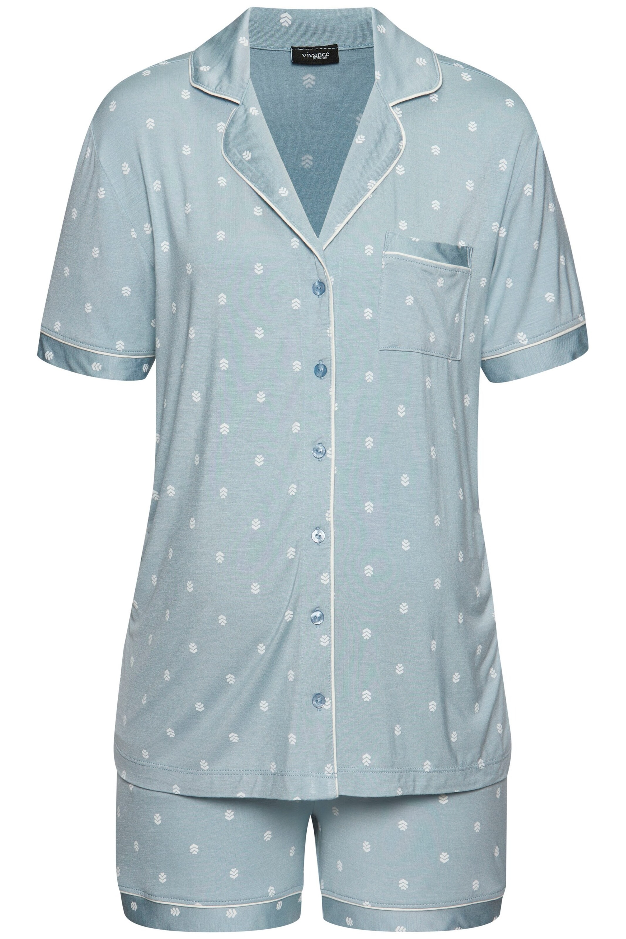 VIVANCE Kratke hlače za spanje | modra barva: sprednja stran