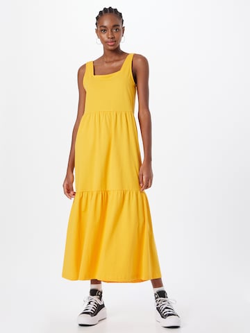 Urban Classics Summer Dress in Yellow: front