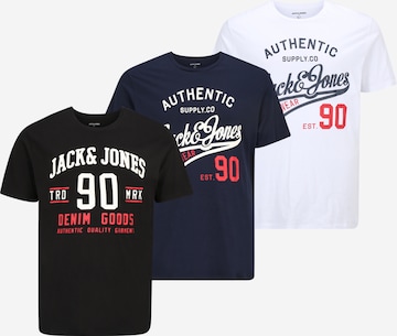 Jack & Jones Plus T-Shirt 'ETHAN' in Blau: predná strana