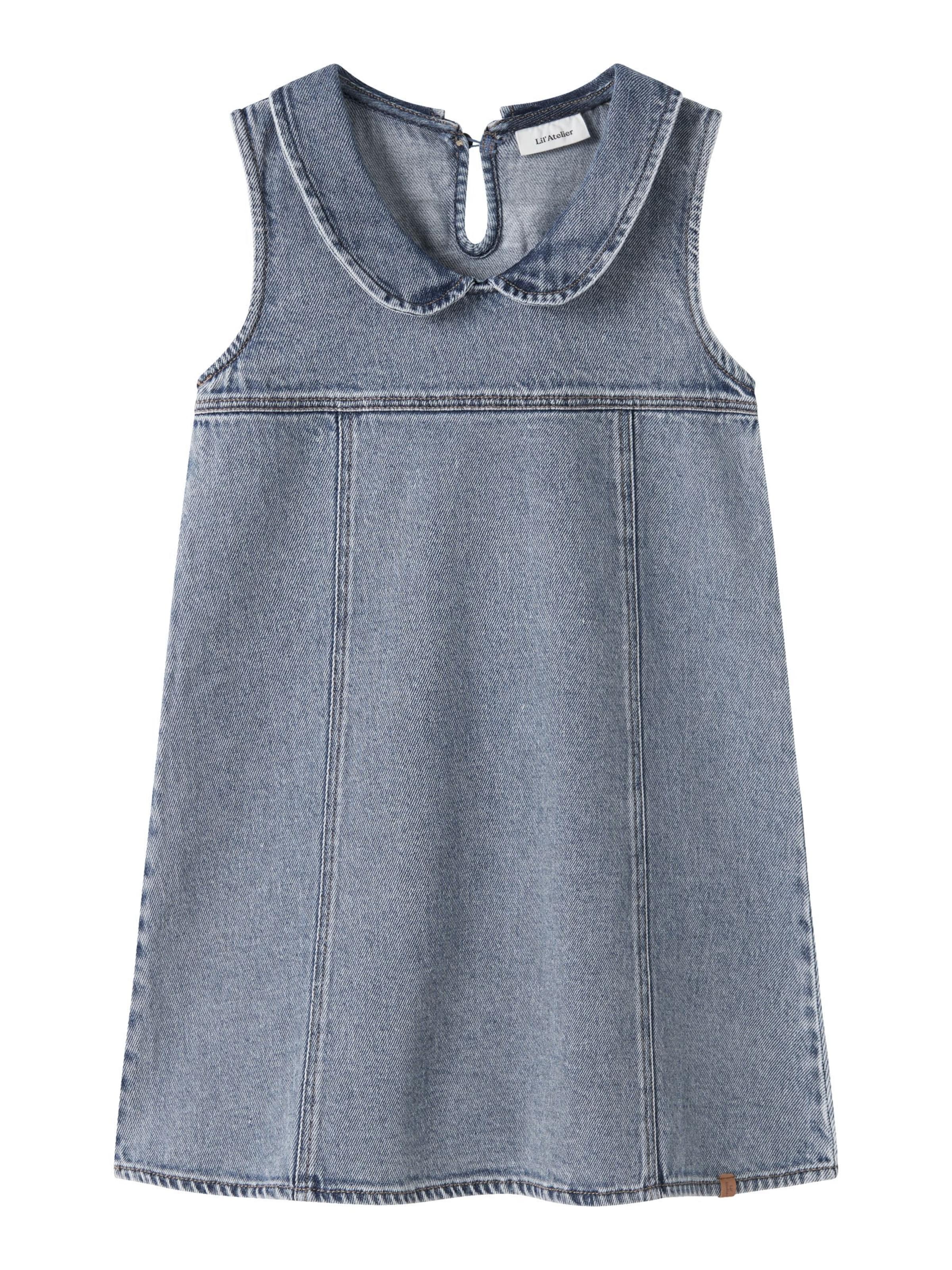 Lil'Atelier Jurk in Blauw: voorkant